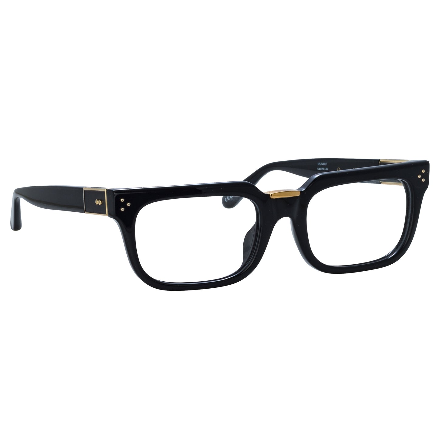 Linda Farrow Yoan Angular Optical Frame in Black C1 50