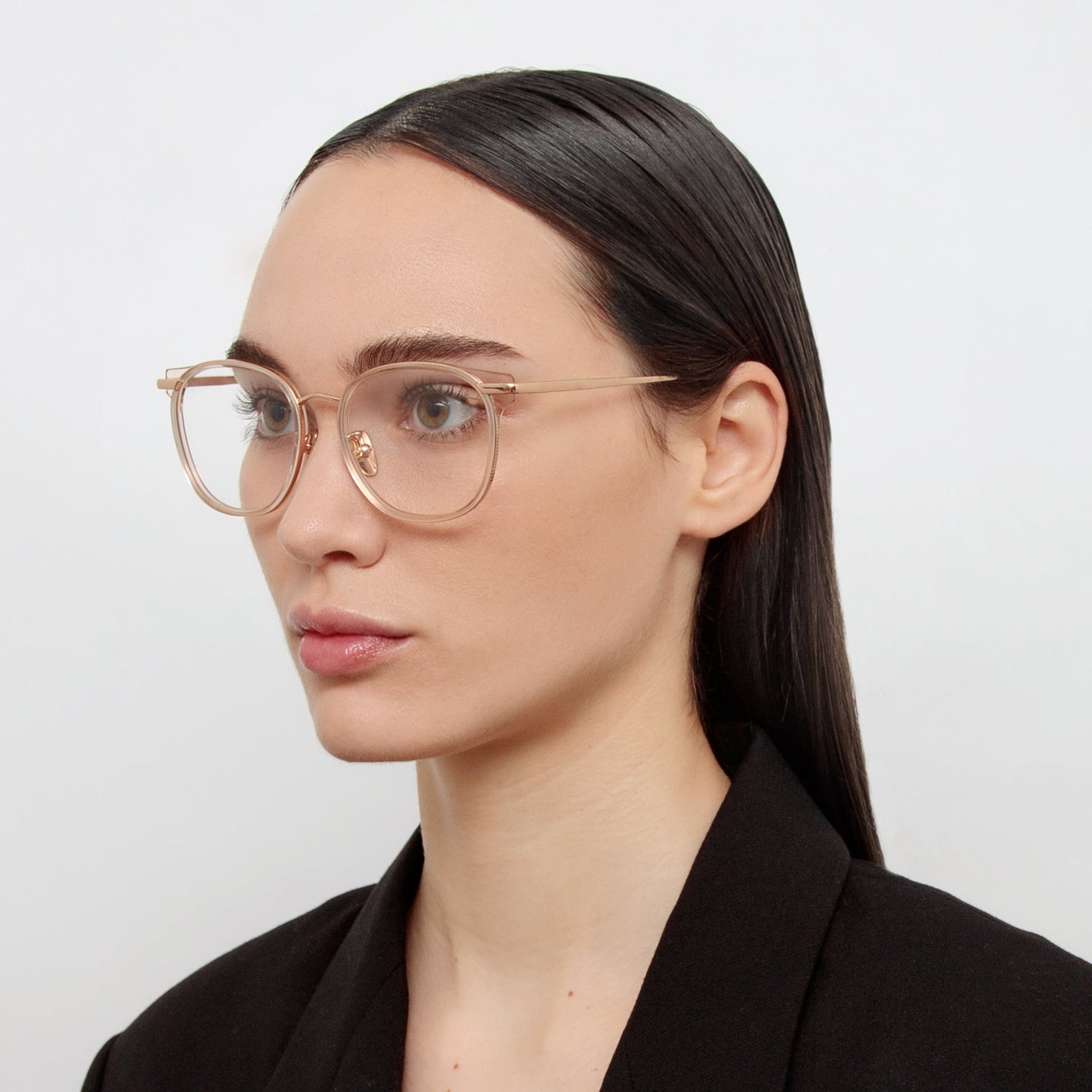 Linda Farrow Bower Optical D-Frame in Ash C3 53