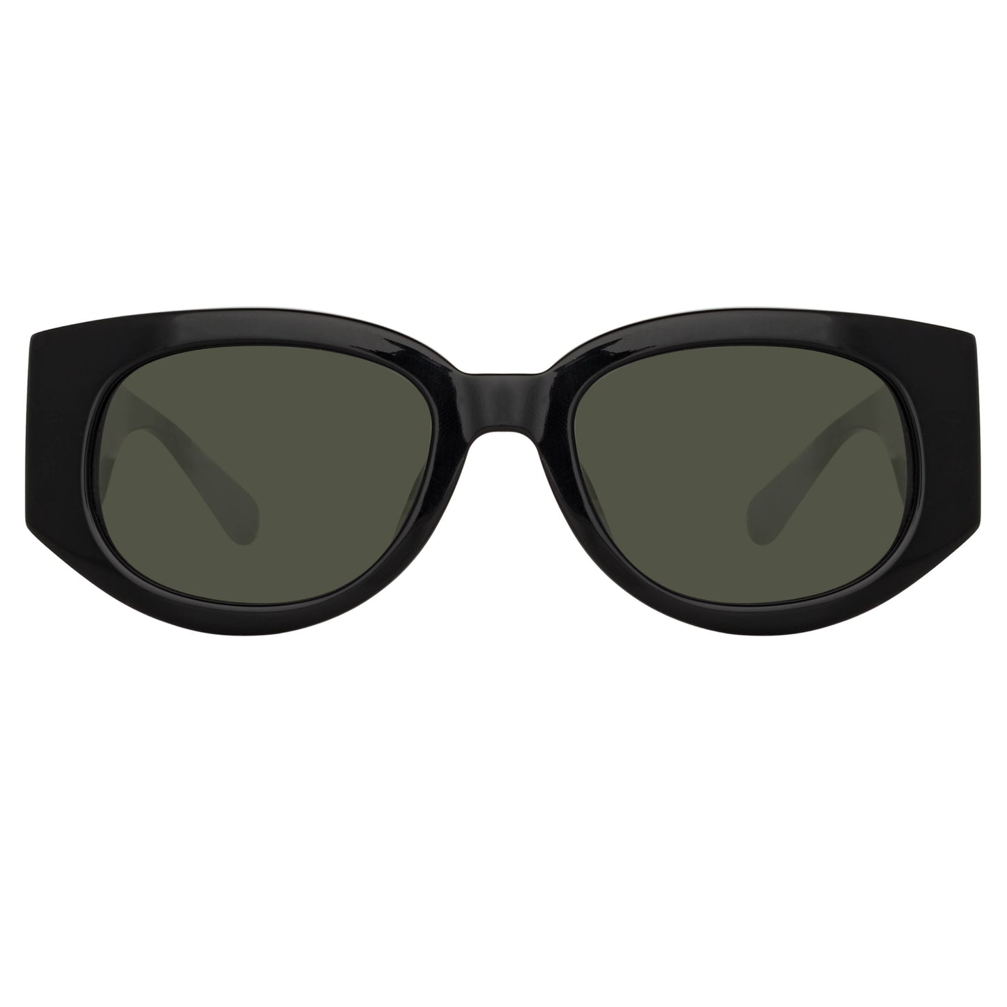 Linda Farrow The Debbie | D-Frame Sunglasses in Black (C1) C1 54