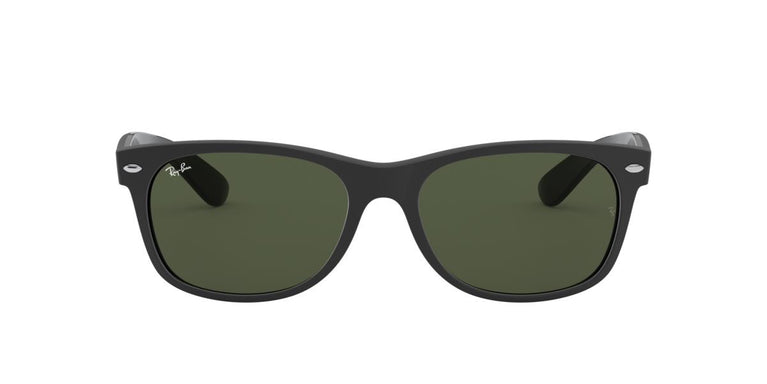 Ray-Ban RB2132 NEW WAYFARER - 646231 - Rubber Black On Black - 55 mm