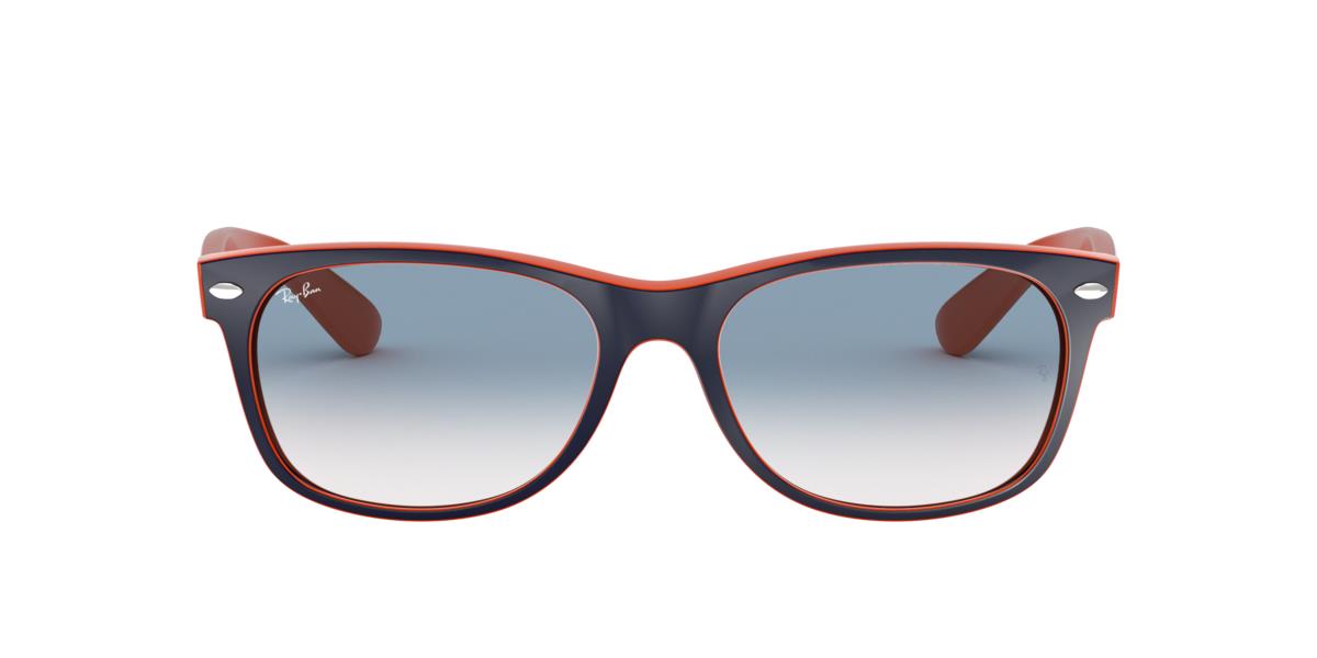 Ray-Ban RB2132 NEW WAYFARER - 789/3F - Blue On Orange - 52 mm