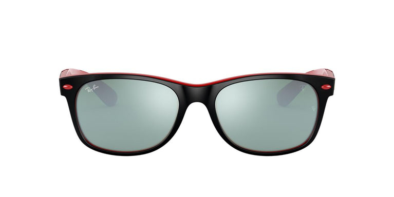 Ray-Ban RB2132M NEW WAYFARER - F63830 - Matte Black On Red - 55 mm
