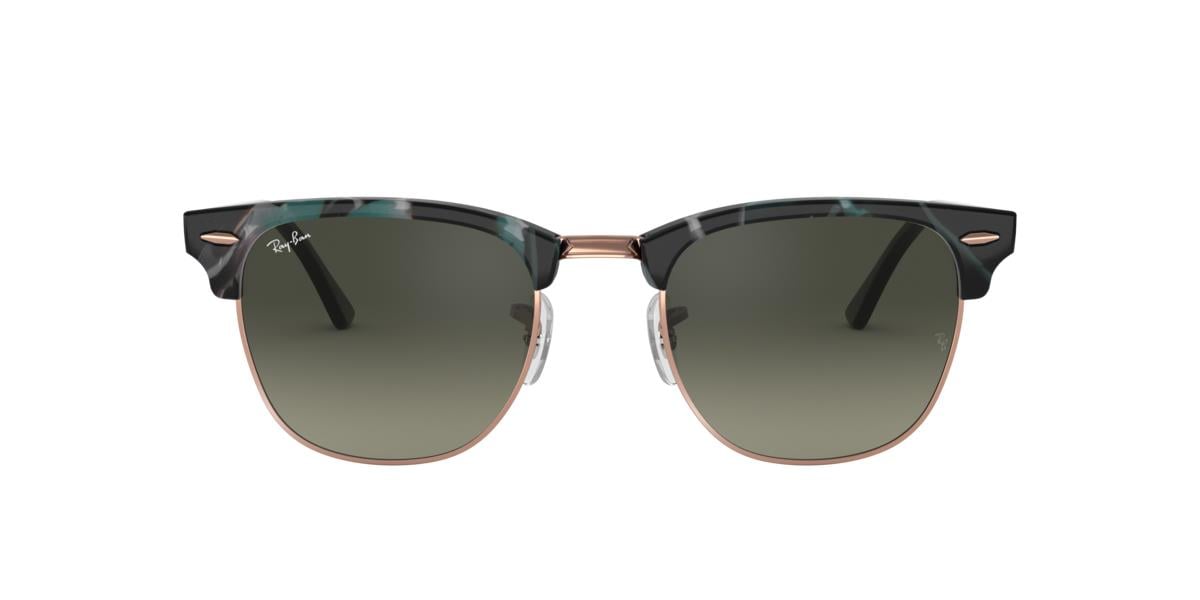 Ray-Ban RB3016 CLUBMASTER - 125571 - Spotted Grey/Green - 49 mm