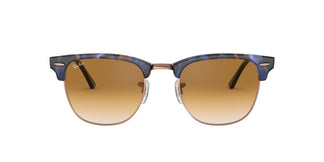 Ray-Ban RB3016 CLUBMASTER - 125651 - Spotted Brown/Blue - 49 mm