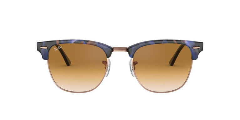 Ray-Ban RB3016 CLUBMASTER - 125651 - Spotted Brown/Blue - 49 mm