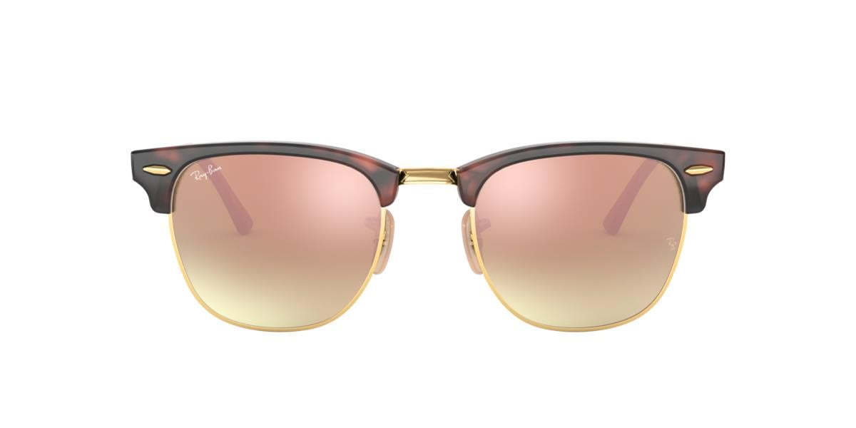 Ray-Ban RB3016 CLUBMASTER - 990/7O - Red Havana - 51 mm