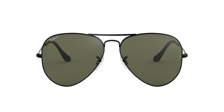 Ray-Ban RB3025 AVIATOR LARGE METAL - 002/58 - Black - 58 mm