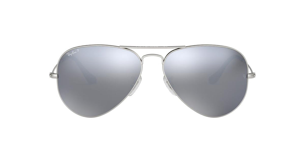 Ray-Ban RB3025 AVIATOR LARGE METAL - 019/W3 - Matte Silver - 58 mm