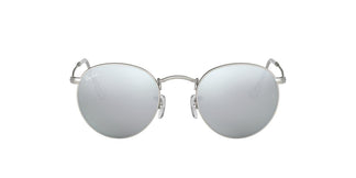 Ray-Ban RB3447 ROUND METAL - 019/30 - Matte Silver - 50 mm