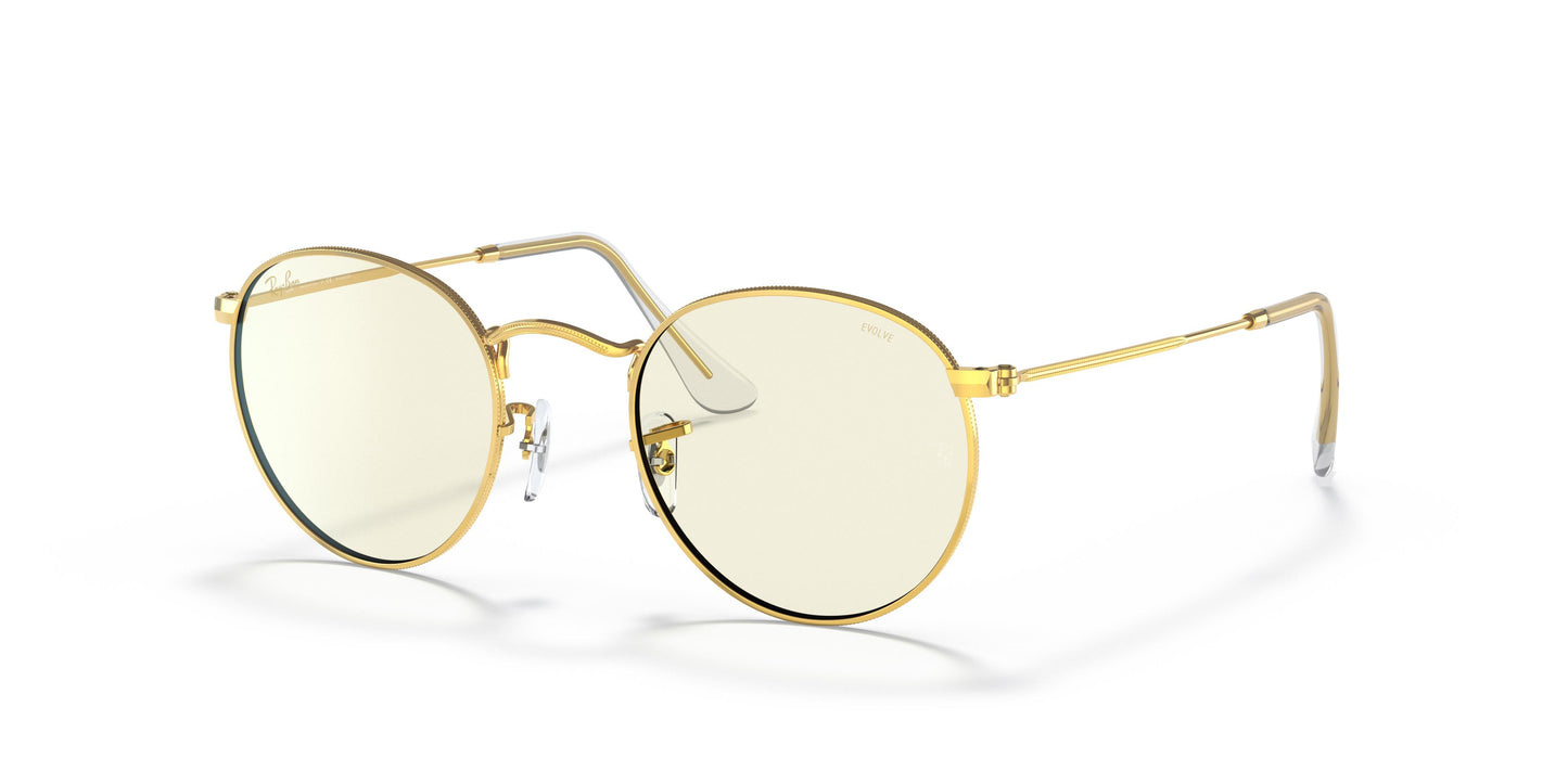 Ray-Ban RB3447 ROUND METAL 9196BL 47