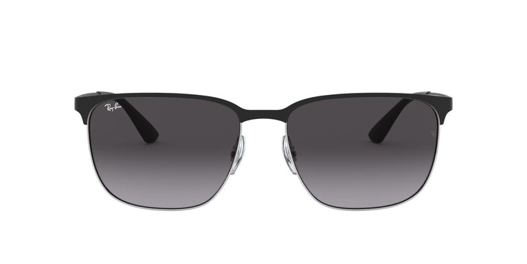 Ray-Ban RB3569 - 90048G - Black On Silver - 59 mm