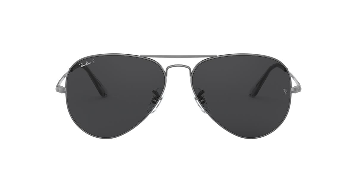 Ray-Ban RB3689 AVIATOR METAL II - 004/48 - Gunmetal - 55 mm