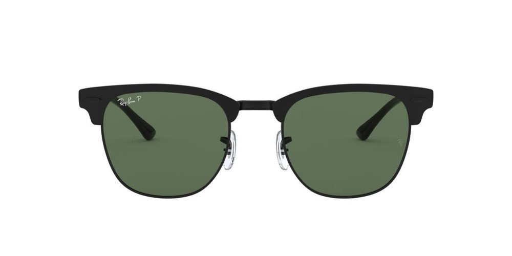 Ray-Ban RB3716 CLUBMASTER METAL - 186/58 - Matte Black On Black - 51 mm