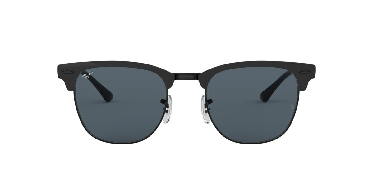 Ray-Ban RB3716 CLUBMASTER METAL - 186/R5 - Matte Black On Black - 51 mm