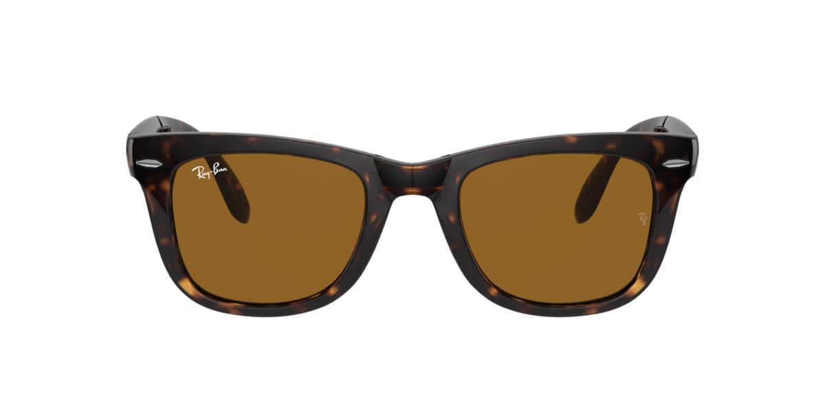 Ray-Ban RB4105 FOLDING WAYFARER - 710 - Light Havana - 54 mm