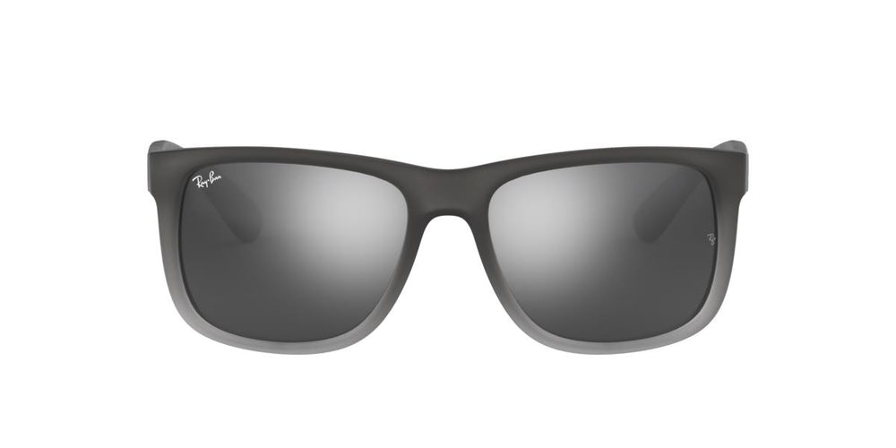 Ray-Ban RB4165 JUSTIN - 852/88 - Rubber Grey On Clear Grey - 51 mm