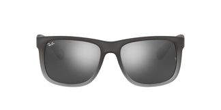 Ray-Ban RB4165 JUSTIN - 852/88 - Rubber Grey On Clear Grey - 51 mm