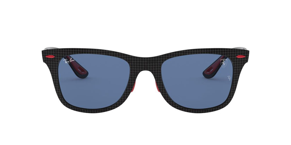Ray-Ban RB8395M - F05580 - Matte Carbon On Allutex Red - 52 mm