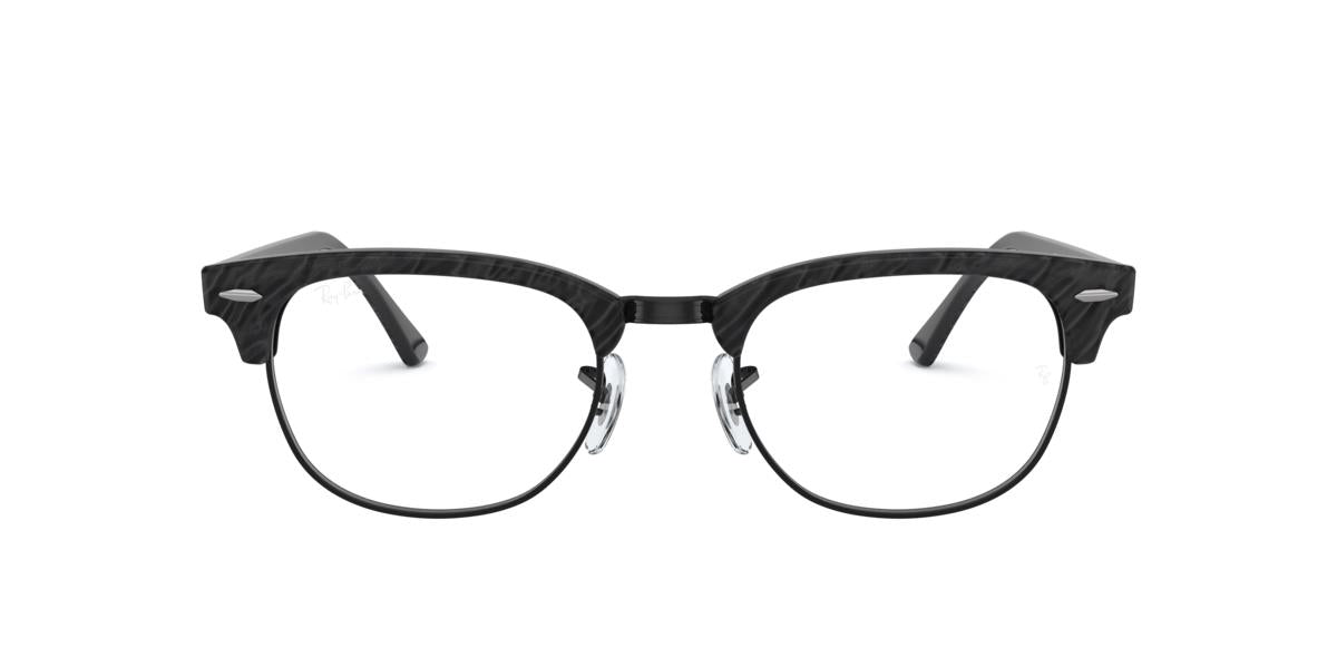 Ray-Ban RX5154 CLUBMASTER - 8049 - Wrinnkled Black On Black - 49 mm