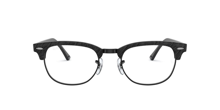 Ray-Ban RX5154 CLUBMASTER - 8049 - Wrinnkled Black On Black - 51 mm