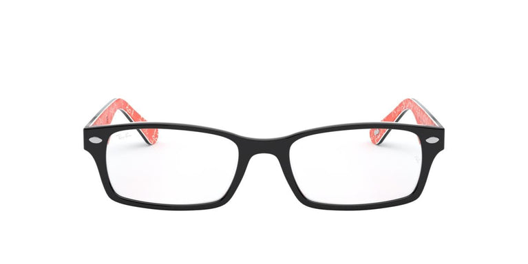 Ray-Ban RX5206 - 2479 - Black On Texture Red - 52 mm