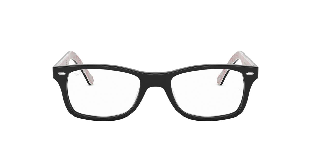 Ray-Ban RX5228 - 5014 - Black On Texture White - 50 mm