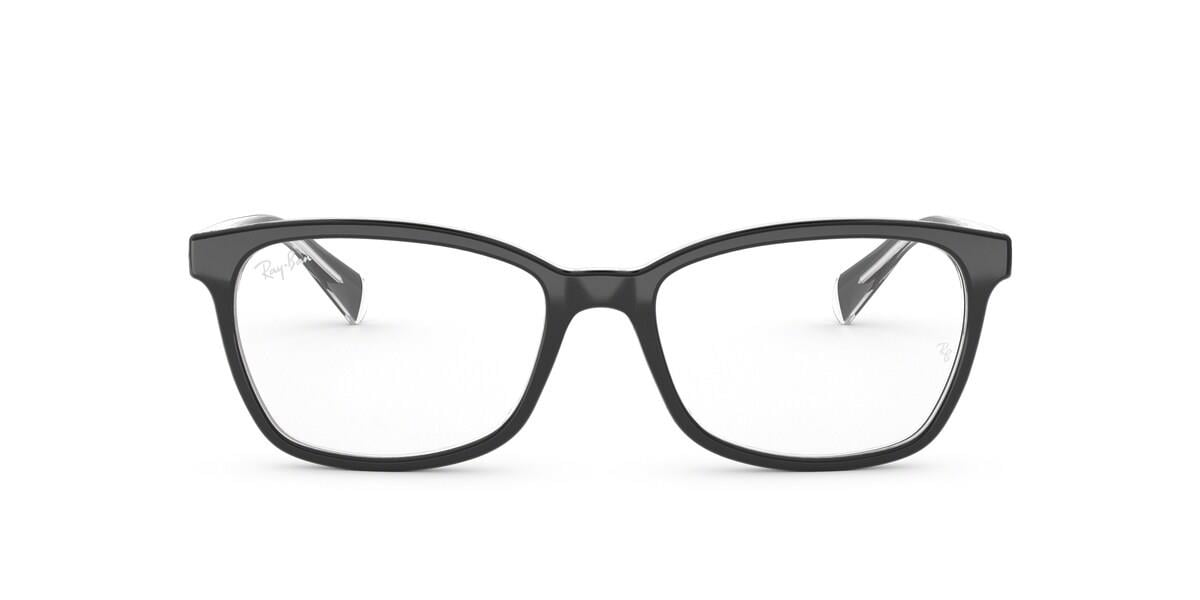 Ray-Ban RX5362 - 2034 - Black On Transparent - 52 mm