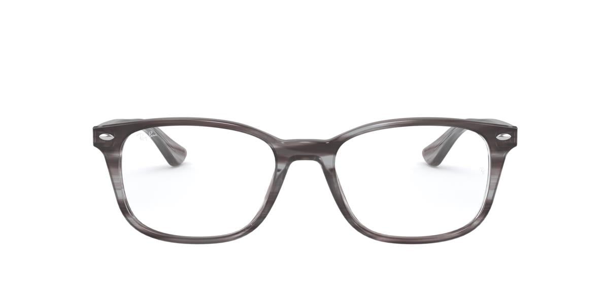 Ray-Ban RX5375 - 8055 - Striped Grey - 51 mm