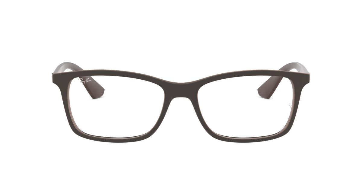 Ray-Ban RX7047 - 5451 - Matte Transparent Brown - 54 mm