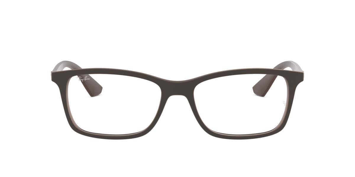 Ray-Ban RX7047 - 5451 - Matte Transparent Brown - 56 mm