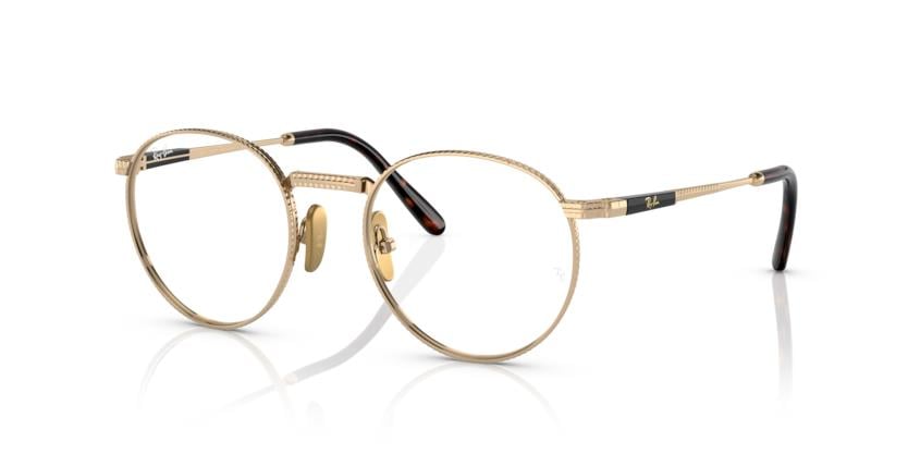 Ray-Ban RX8237V ROUND TITANIUM 1220 50