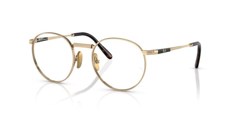 Ray-Ban RX8237V ROUND TITANIUM 1220 50