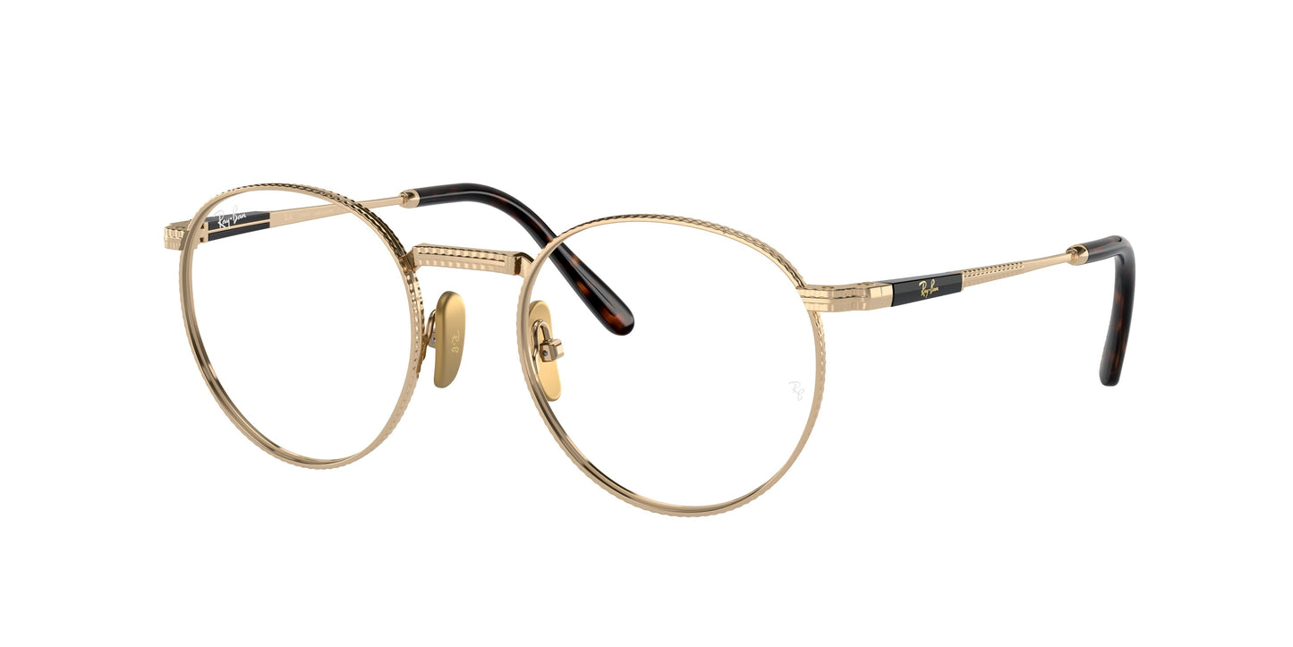 Ray-Ban RX8237V ROUND TITANIUM 1220 50