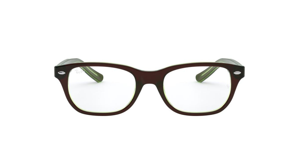 Ray-Ban RY1555 - 3665 - Brown On Green Fluo - 46 mm
