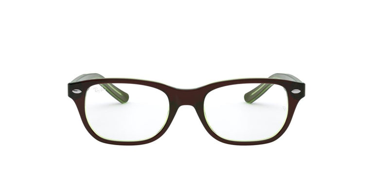 Ray-Ban RY1555 - 3665 - Brown On Green Fluo - 46 mm