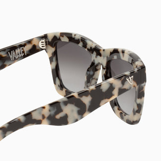 Valley Eyewear DB Black and White Tort Black Gradient Lens 53