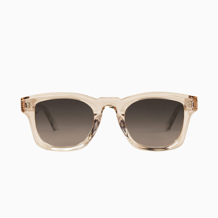 Valley Eyewear Solomon Champagne w. Rose Gold Metal Trim Brown Gradient Lens 49