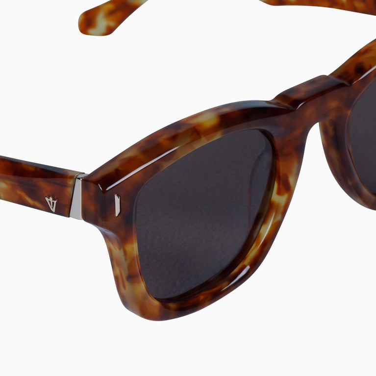 Valley Eyewear Solomon Maple Tort w. Gold  Metal trim Brown Lens 49
