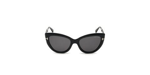 Tom Ford FT0762 ANYA - 01A - Negro Brillo / Gris - 55 mm